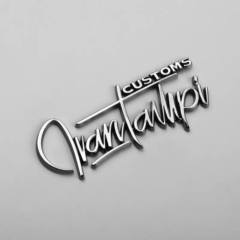 ملصق ABS مطلي بالكروم
