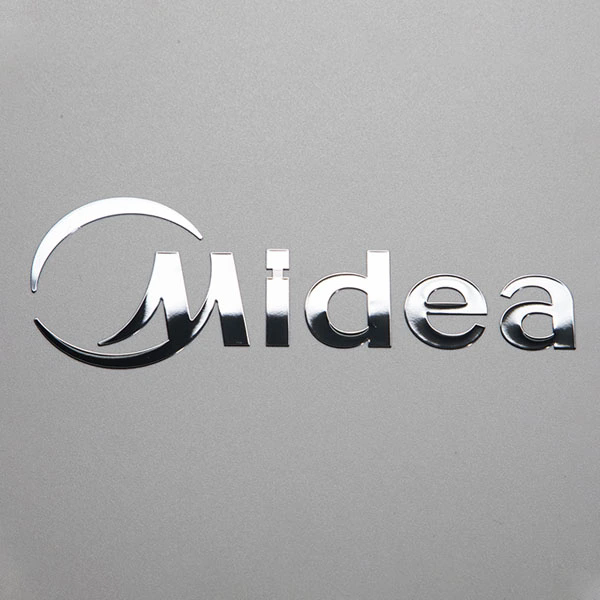 Custom Thin Electroform Gold Nickel 3D Logo Transfer Metallic Letters Labels UV Cosmetic Metal Stickers Chrome Decal Adhesive